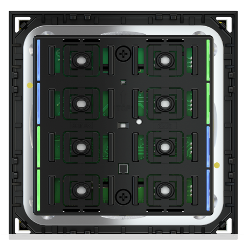 Vypínač řady 71, měření teploty, LED modrá/zelená