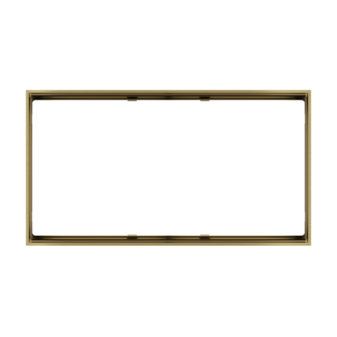 Rectangular Frame FF Form (86x157) 2 Windows Metal Brass 26