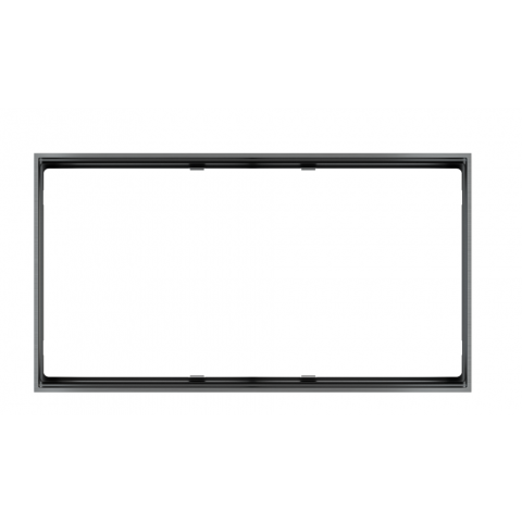 Dvojnásobný kovový rámeček Form, provedení Titanium (GBS)