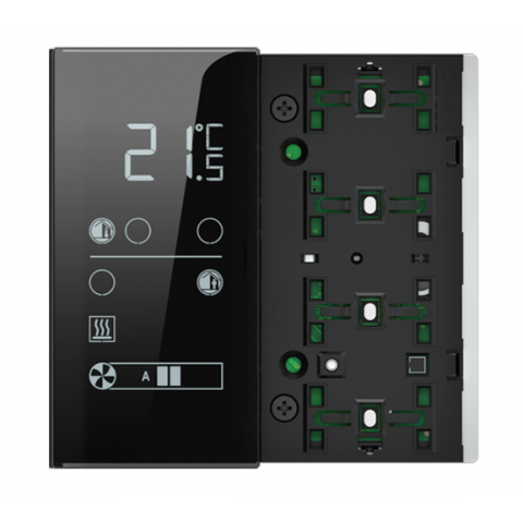 Termostat ER2, měření teploty, indikační LED modrá/zelená