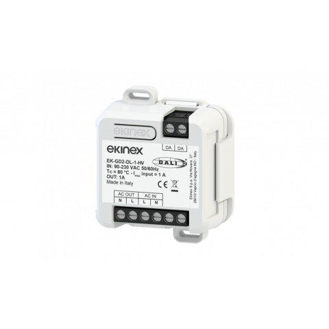 DALI stmívač 90–230V AC 50/60Hz, zapuštěná montáž