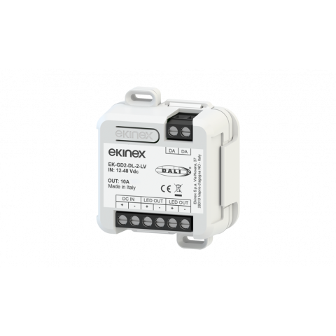 DALI stmívač 12/48 Vdc 2 kanály, zapuštěná montáž