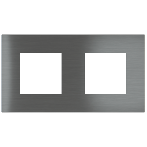 Magnetic plate 2-fold (2 windows 45x45 mm) Proxima series Metal Quantum Carbon