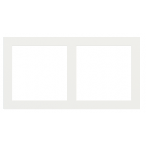 2násobná Fenix deska, otvory 60x60 mm, provedení White Malé
