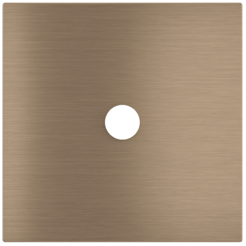 Square magnetic plate for a 1-rocker push button Proxima series Metal Dark Chocolate