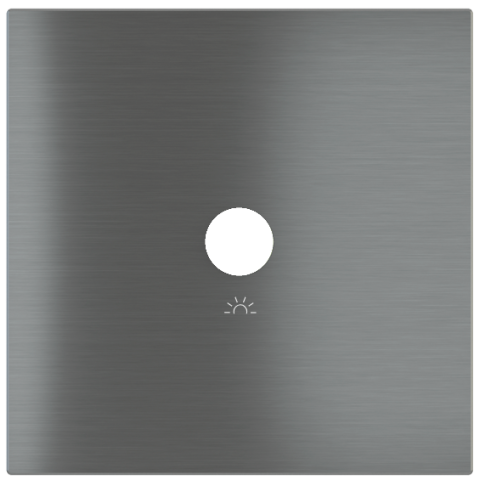 Square magnetic plate for a 1-rocker push button Proxima series Metal Quantum Carbon + customization