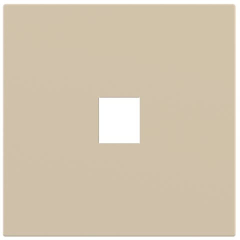 Square magnetic plate for keystone system Proxima series Metal Beige Luxor