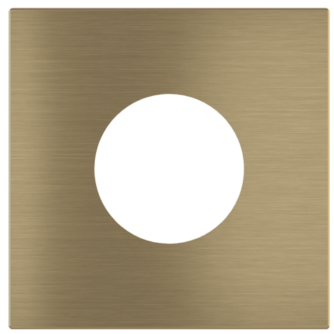 Square magnetic plate for French power socket Proxima series Metal Antique Brass