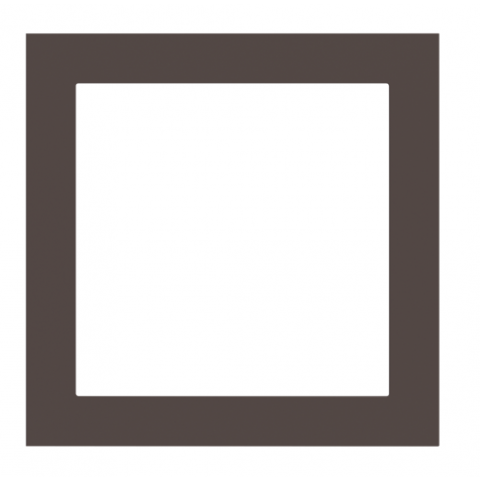 Fenix čtvercová deska, otvor 60x60 mm, provedení Cocoa Orinoco