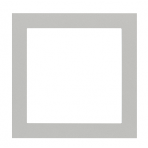 Plastová čtvercová deska, otvor 60x60 mm, barva Silver (GAG)
