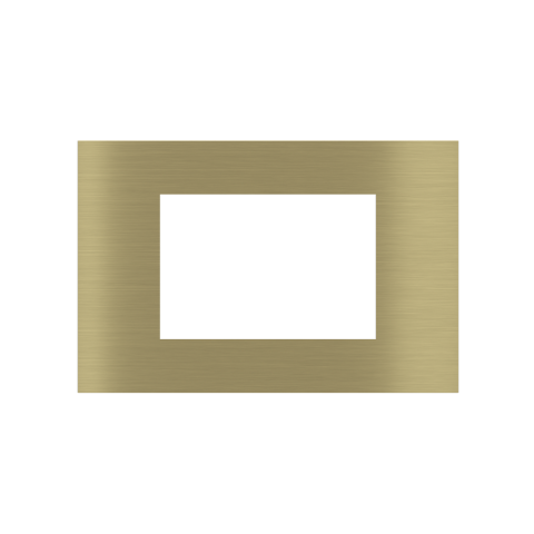 Rectangular Plate 71 (Form/Flank/NF) (80x121) 1 window (45x68) Metal Brass 26