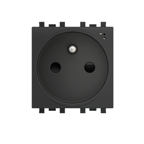 Zásuvka 230 V pro řadu Proxima, bezšroubové svorky, česká, barva antracit RAL 7016