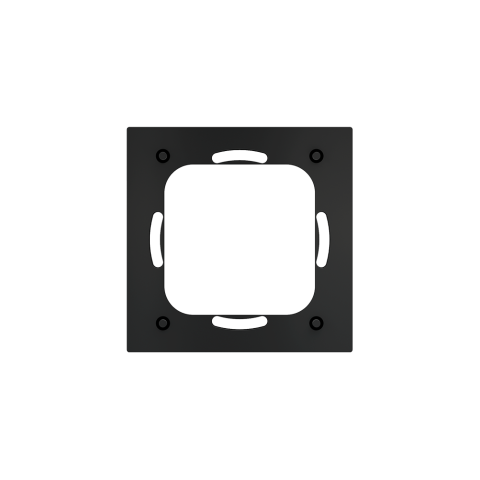 Additional plastic bracket for square magnetic plate for Proxima series compatibility with round box
