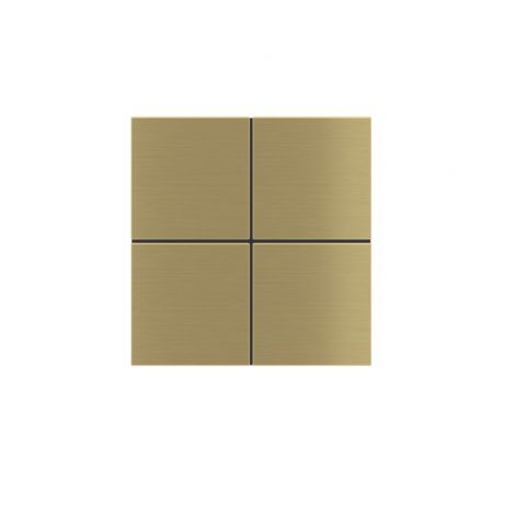 Kovové čtvercové hmatníky (4 ks), provedení Brass (GBB)