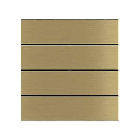 kit 4 rockers 71 serie horizontal rectangular (60X15) Metal Brass 26