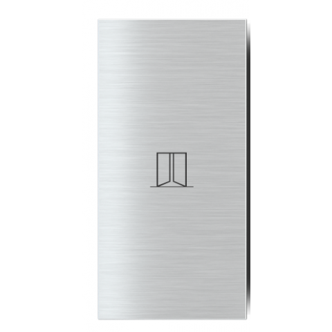 Potištěný kovový hmatník na výšku (1 ks), provedení Aluminum (GBQ)