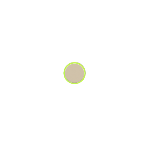Kit of 1 round button Proxima series Metal Beige Luxor
