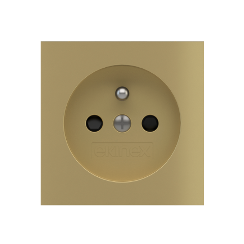 Krytka pro zásuvku, české provedení, lakováno v barvě Brass (GBB)