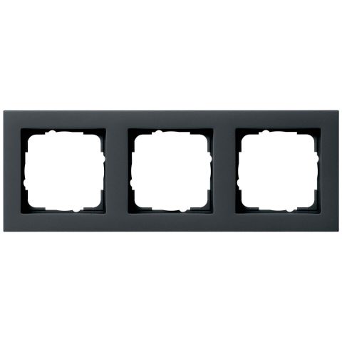 Rámeček 55x55 mm 3násobný, matná černá