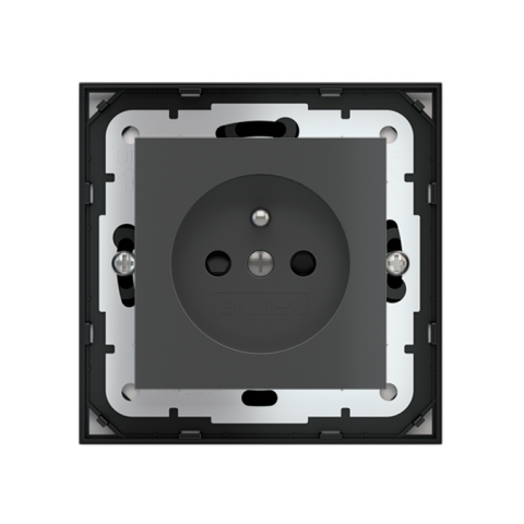 Zásuvka 230 V, české provedení, 55x55 mm