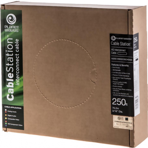 PlanetWaves 2žílový kabel (stereo audio) kabel, cívka 76 m