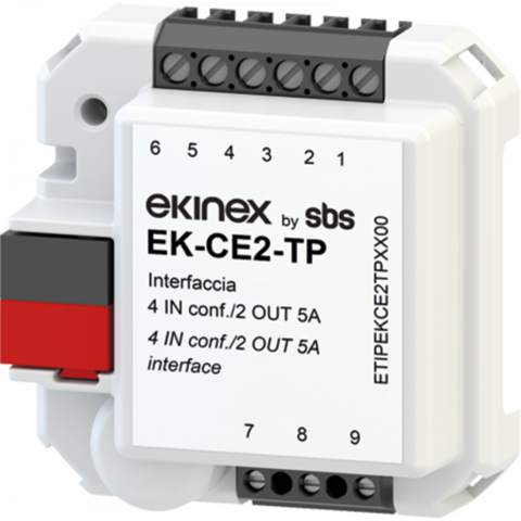 Modul pod vypínač CE2, 4 vstupy (1 možný jako NTC) a 2 výstupy 5A