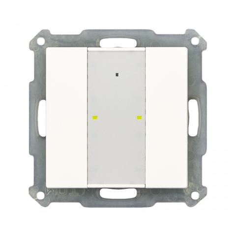 KNX RF+ 2tlačítko vč. aktoru, lesklá bílá