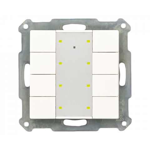KNX RF+ 8tlačítko vč. aktoru, lesklá bílá