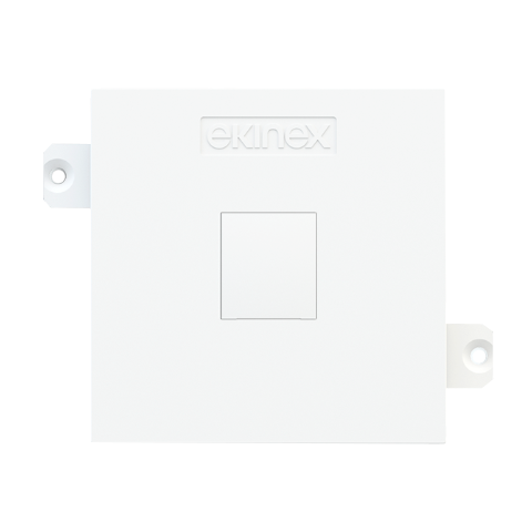 Deska pro systém keystone, pro 1 konektor, nelakovaná Raw White