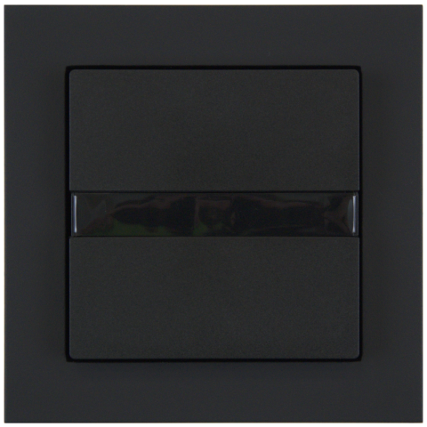 Pohybové čidlo 55x55 mm, měření osvitu, matná černá