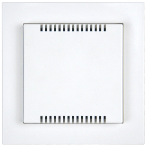 KNX čidlo teploty vč. regulátoru, 55x55 mm, lesklá bílá