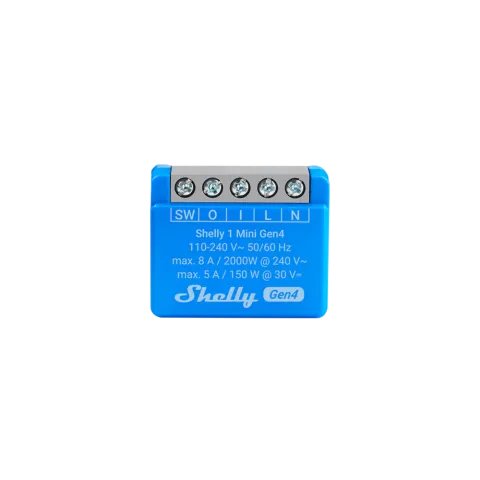Shelly Gen4 1 Mini, spínací modul, WiFi, Zigbee