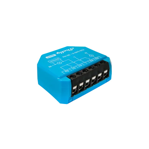 Shelly Gen3 dvojitý spínací modul bez nutnosti nulového vodiče, WiFi
