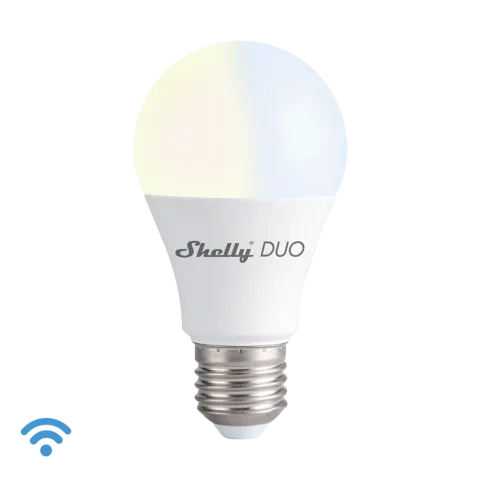 Shelly DUO WW/CW, stmívatelná žárovka, WiFi