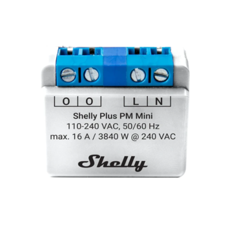 Shelly Plus PM Mini, spínací modul, WiFi