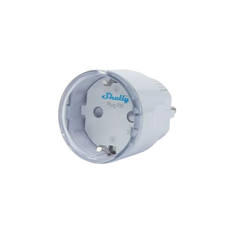 Shelly Plug PM Gen3, zásuvka s měřením spotřeby, WiFi, bílá