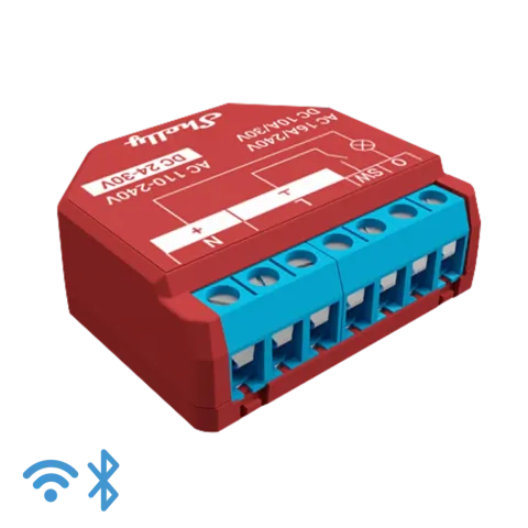 Shelly Plus 1PM, spínací modul, WiFi