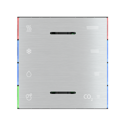Laserem gravírovaný kovový kryt pro multisensor ET2, provedení Chrome (GBQ)