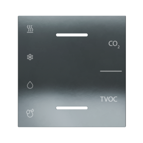 Potištěný kryt Metal HT pro multisensor ES2, provedení Black Metal