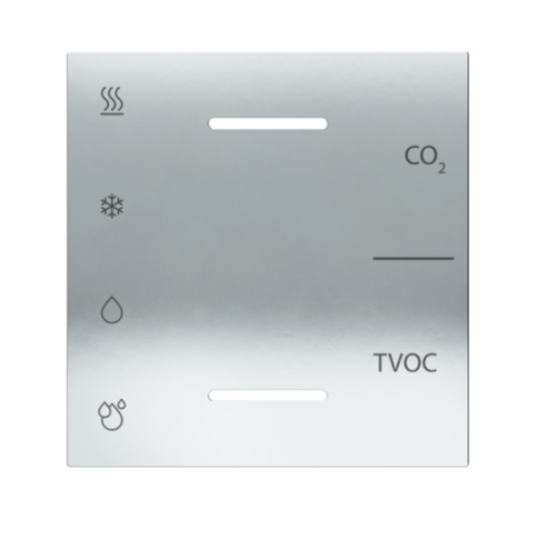 Potištěný kryt Metal HT pro multisensor ES2, provedení Chrome