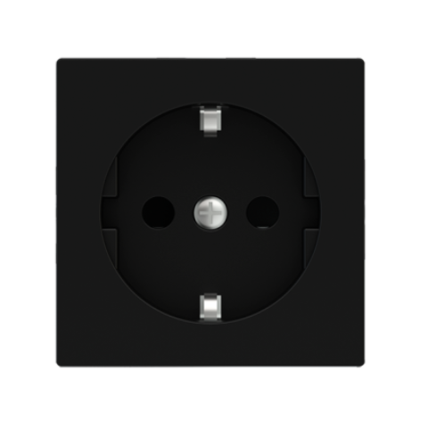 Krytka pro zásuvku typu Schuko, lakováno v barvě Intense Black (GAE)