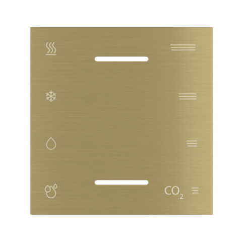 Laserem gravírovaný kovový kryt pro multisensor ET2, provedení Brass (GBB)