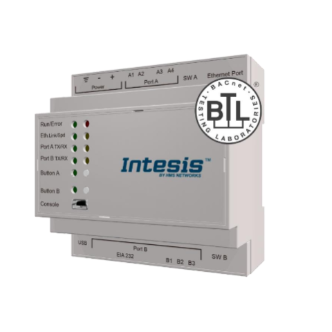 Modbus TCP & RTU Master to BACnet IP & MS/TP Server Gateway - 1200 points
