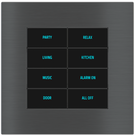 Vypínač 20venti, 8 podsvícených tlačítek, senzor přiblížení, měření teploty