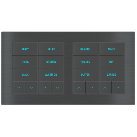 Vypínač 20venti, 10 podsvícených tlačítek, senzor přiblížení, měření teploty