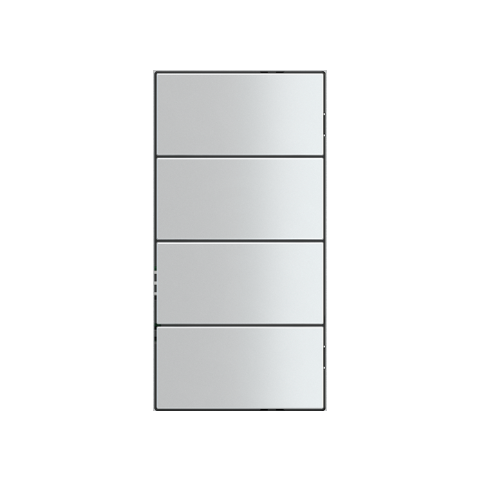Sada 4 hmatníků 20Venti (30x15), provedení Metal Alluminium
