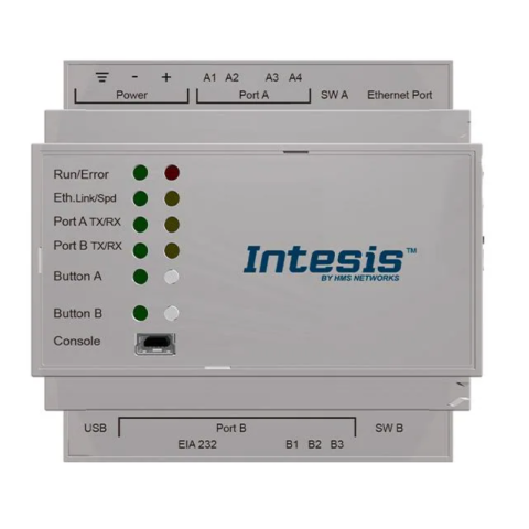 Intesis protocol translator with Serial and IP support - 600 points