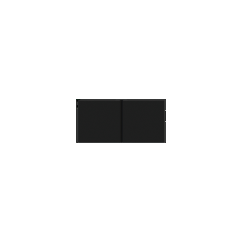 Hmatník 20Venti čtvercový se symbolem, černý plast