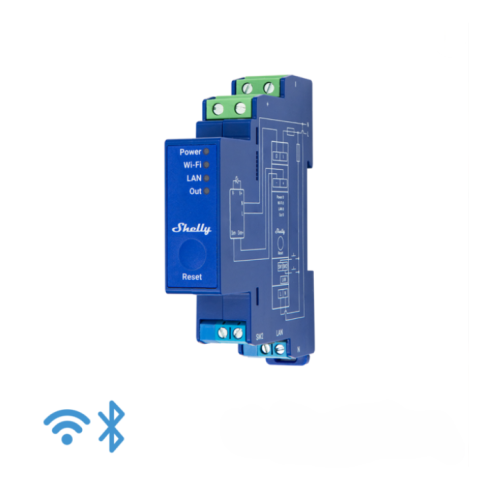 Shelly Pro stmívač 0–10 V na DIN lištu, WiFi, LAN