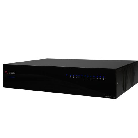 Episode MoIP DSP zesilovač, 12x 100W